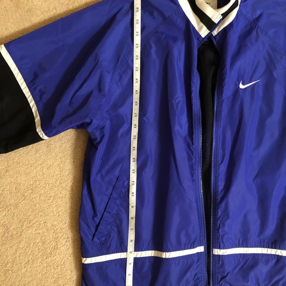 RARE VTG NIKE Purple Windbreaker Ringer Jacket M - Picture 6 of 8